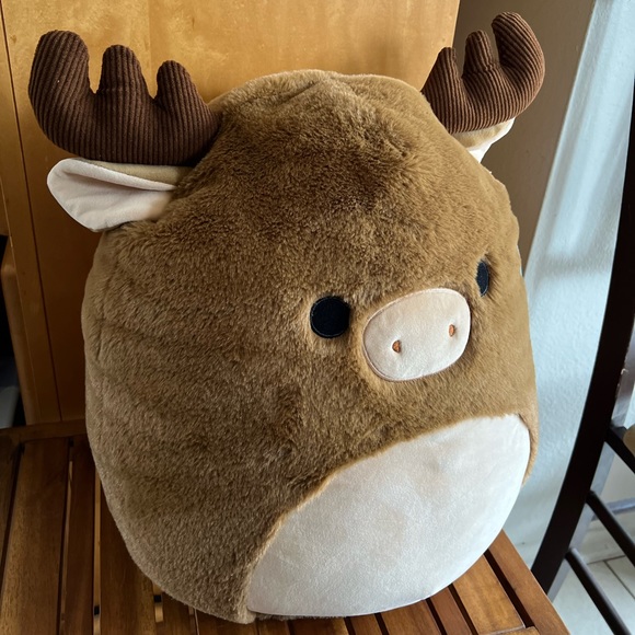NWT 16” Maurice Moose Fuzz-A-Mallow Squishmallow fuzzy plush corduroy antlers - Picture 8 of 8